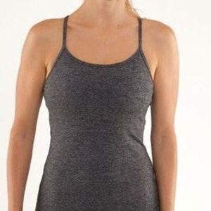 Lululemon Power Y Tank in Black Wee Stripe
